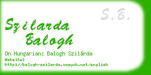 szilarda balogh business card